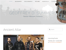 Tablet Screenshot of geoffreydsummers.com